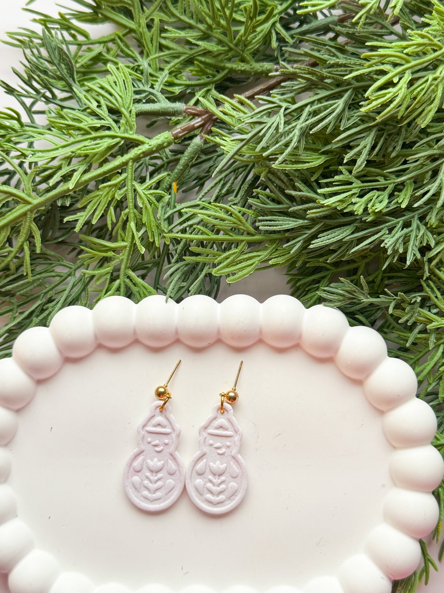 Scandinavian Snowman Dangles