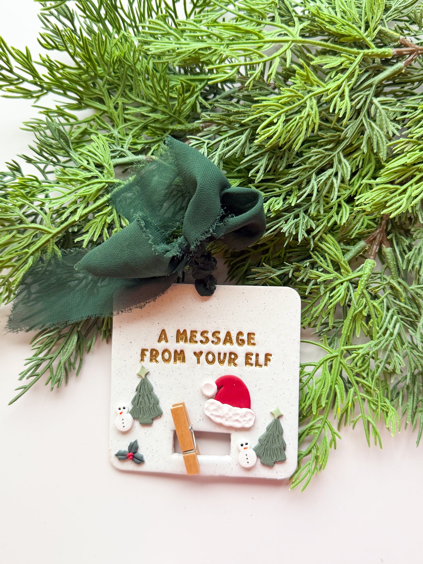 Message From Your Elf Ornament