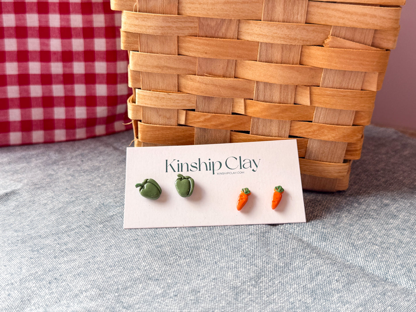 Mini Produce Studs - Two Pack (Multiple Styles Available)