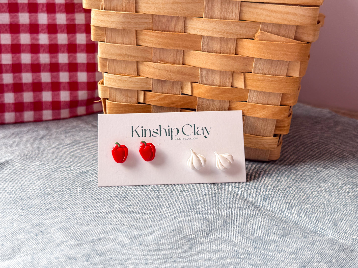 Mini Produce Studs - Single Pair (Multiple Styles Available)