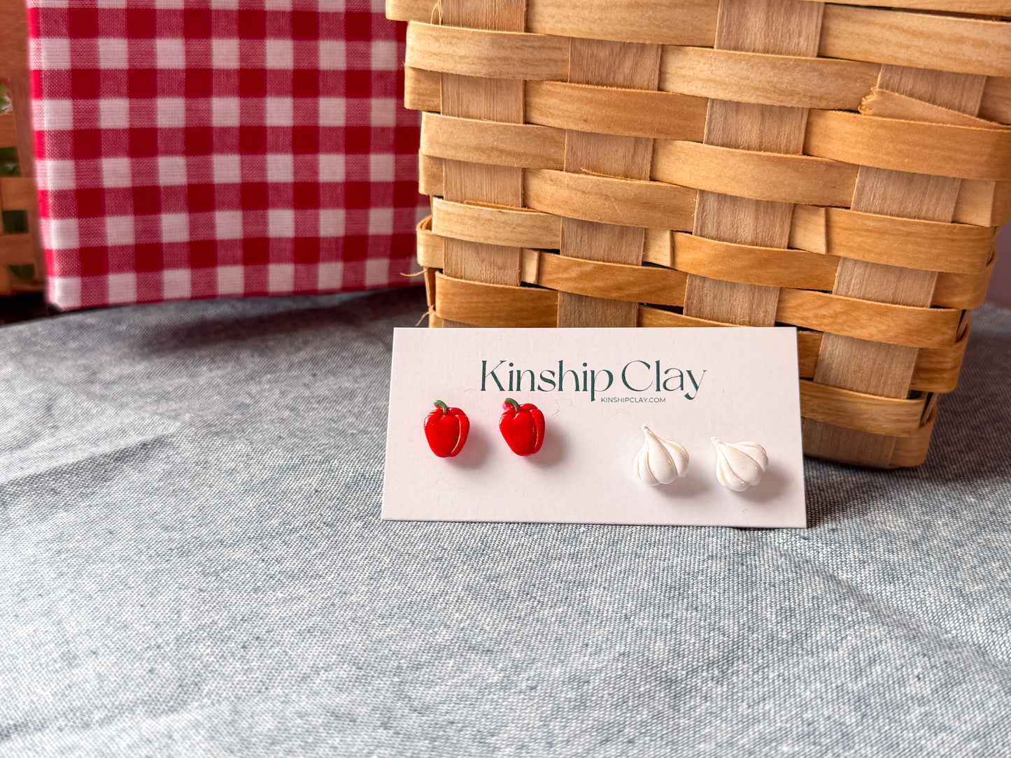 Mini Produce Studs - Single Pair (Multiple Styles Available)