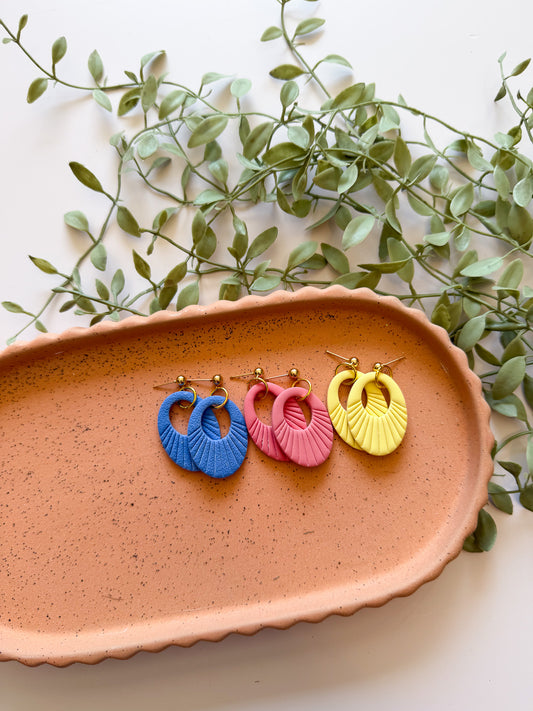 Solar Swirl Dangles - Multiple Colors Available