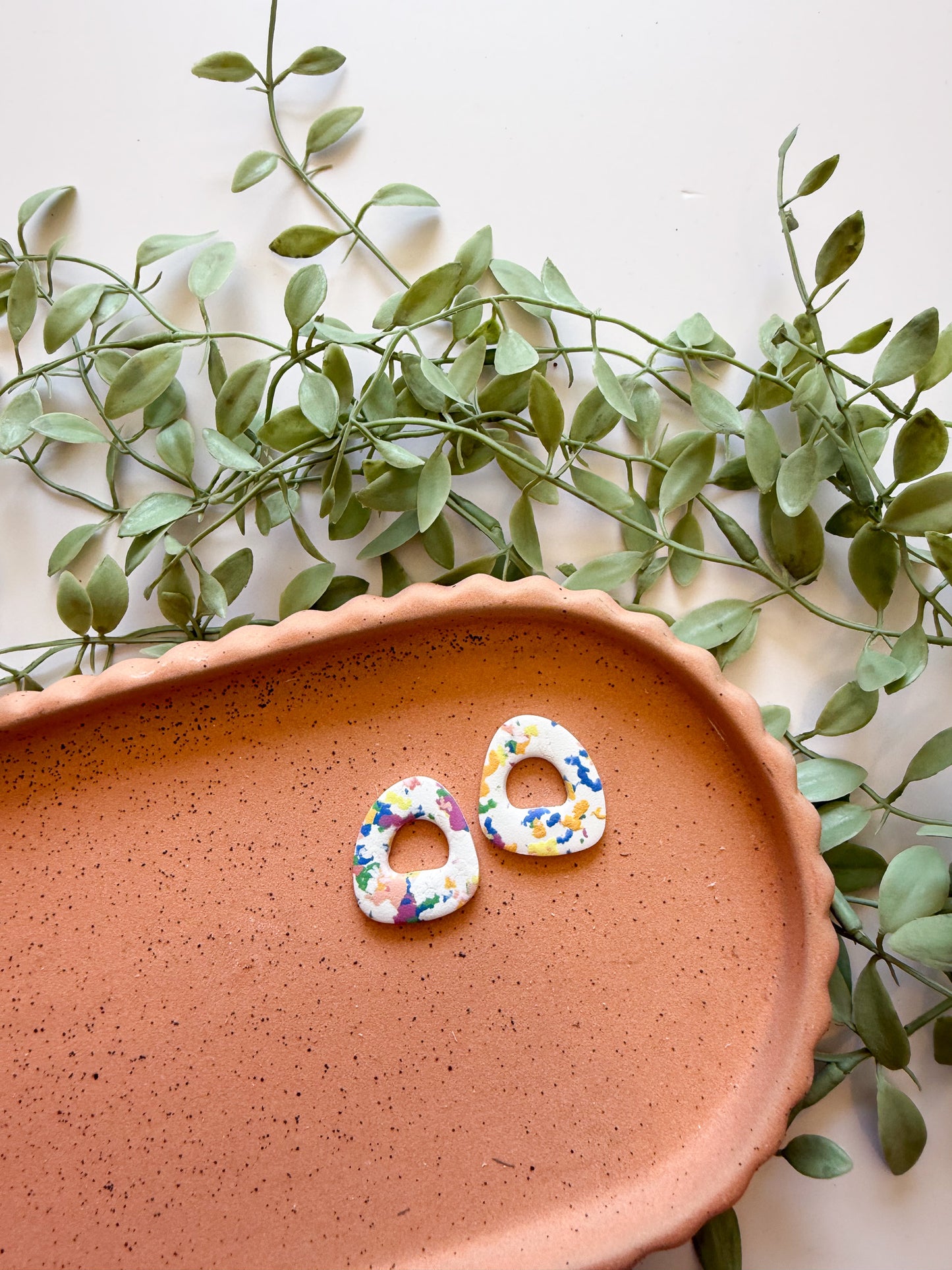 Confetti Bliss Pebble Studs