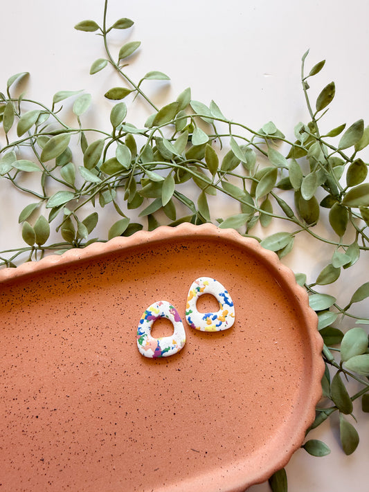 Confetti Bliss Pebble Studs