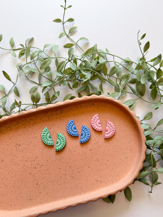 Split Sunburst Studs - Multiple Colors Available