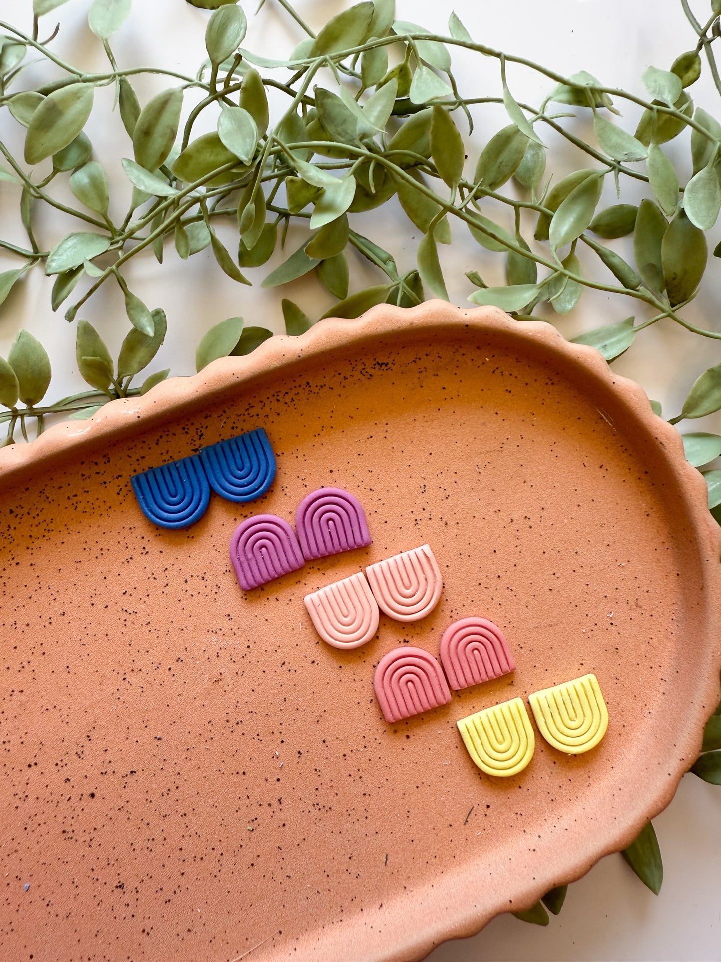 Rainbow Stacked Studs - Multiple Colors Available