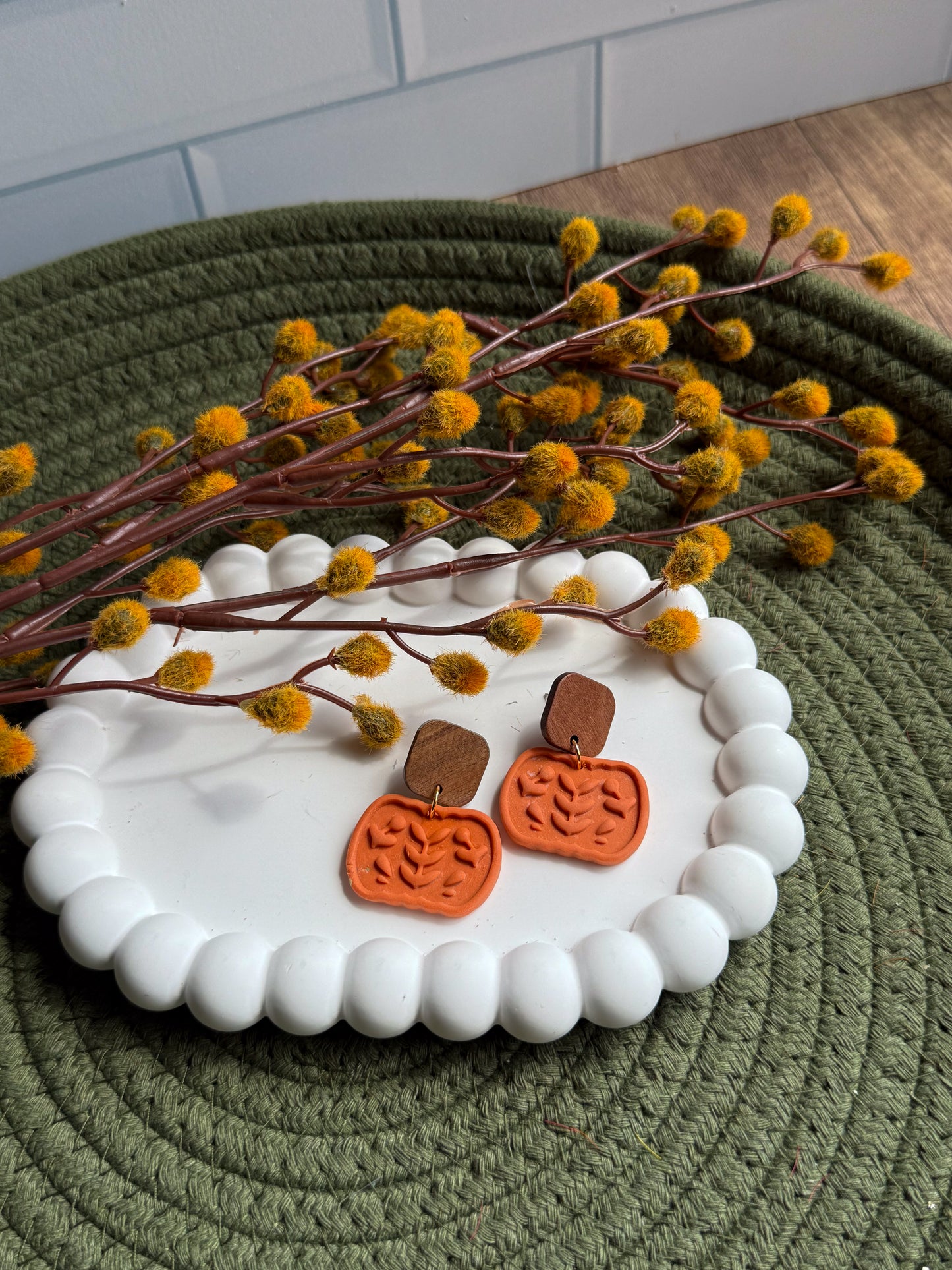 Folk Art Pumpkin - Multiple Colors Available