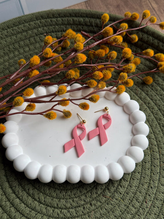 Breast Cancer Ribbon Dangles