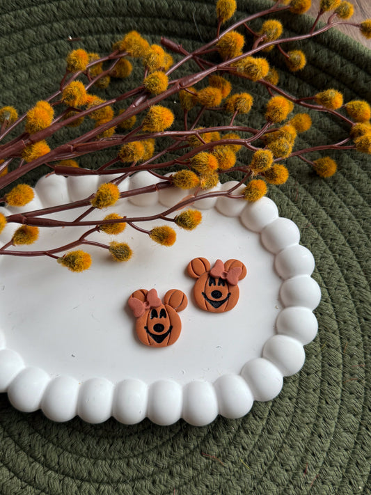 Jack-O-Lantern Mouse Ear Studs  - Multiple Styles