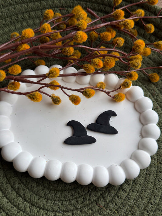 Mirrored Witch Hat Studs