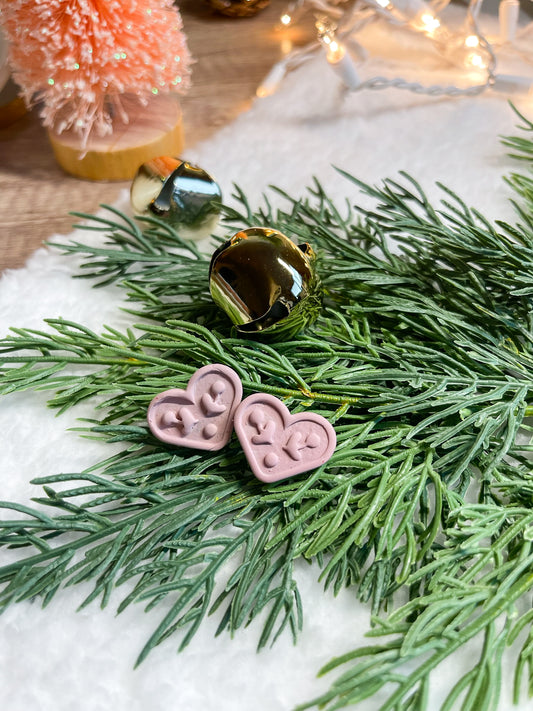 Holiday Heart Studs