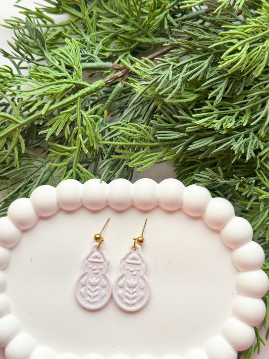 Scandinavian Snowman Dangles