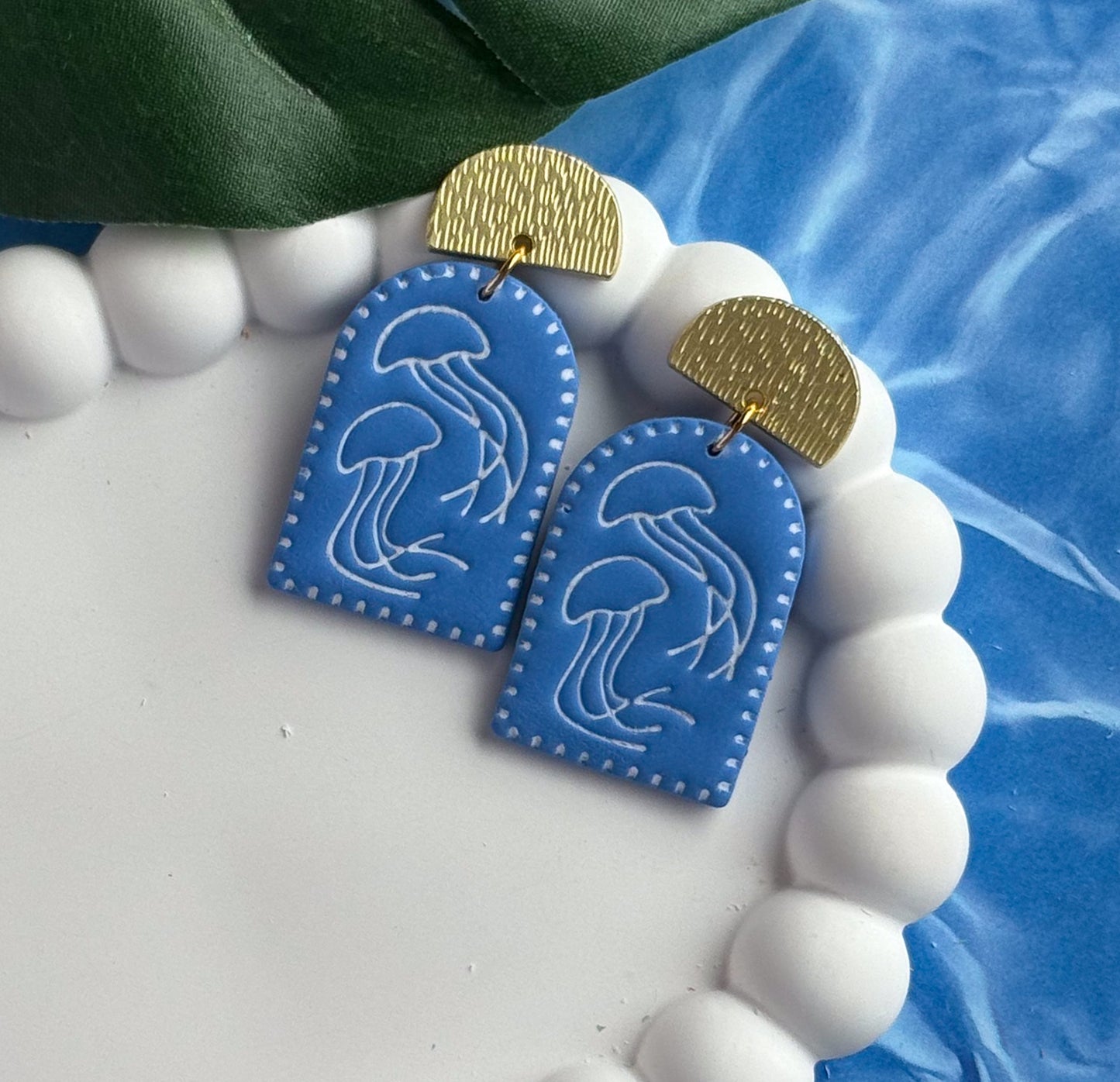 Jellyfish Imprint Dangles  - Multiple Styles Available