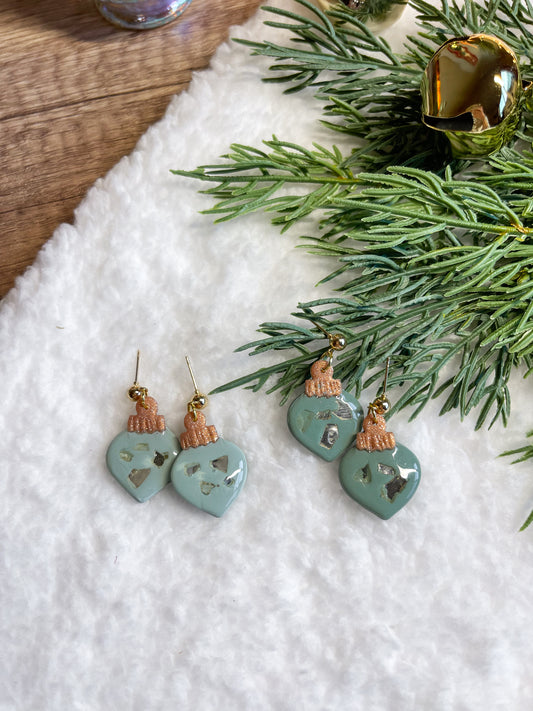 Green and Gold Ornament Drops - Multiple Colors