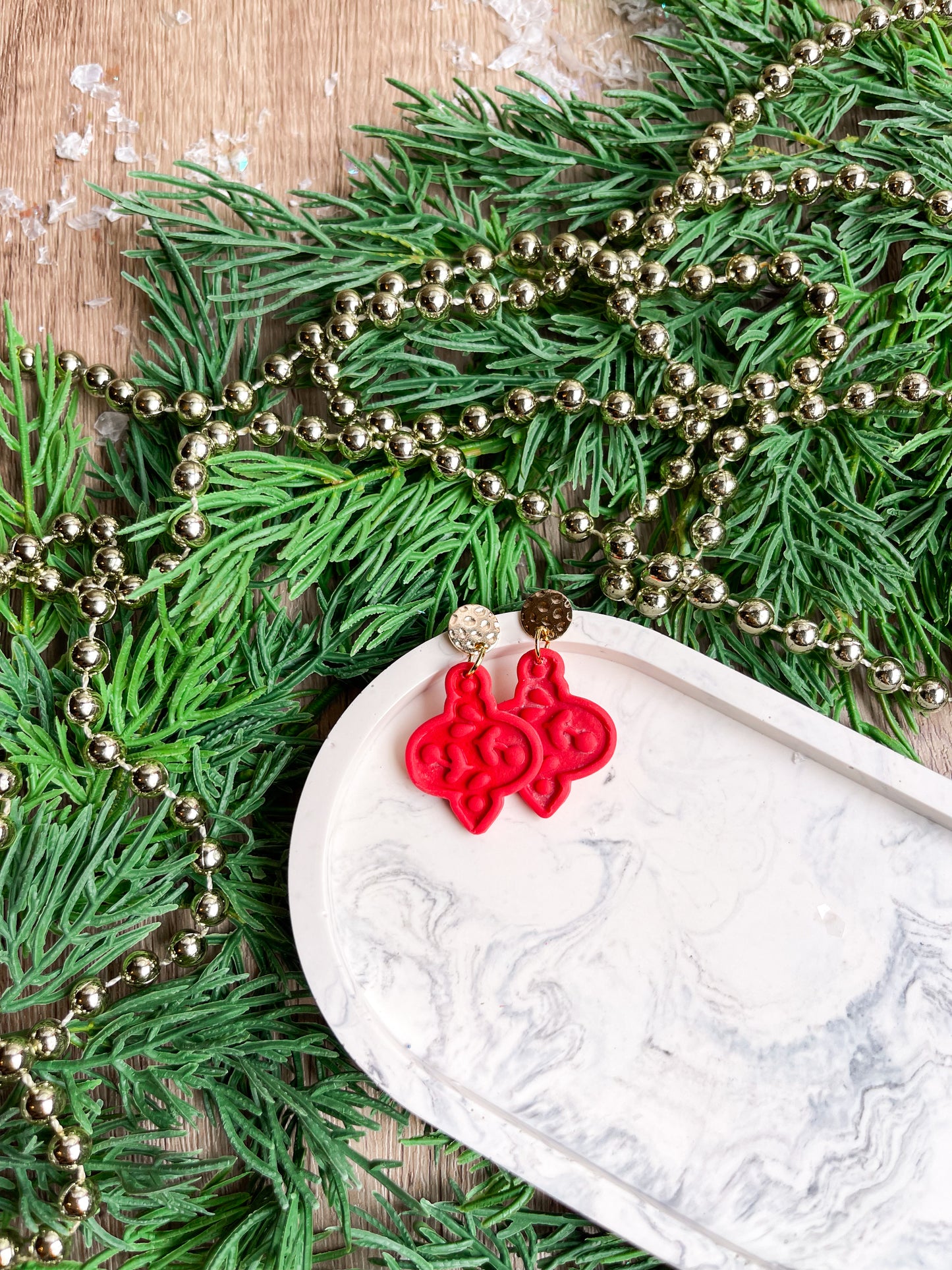 Very Merry Red Ornament Dangles