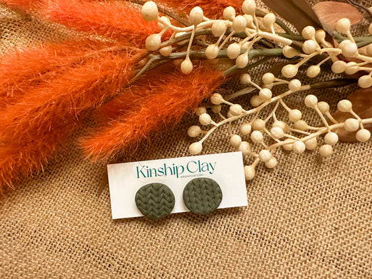 Knit Textured Studs (multiple colors)