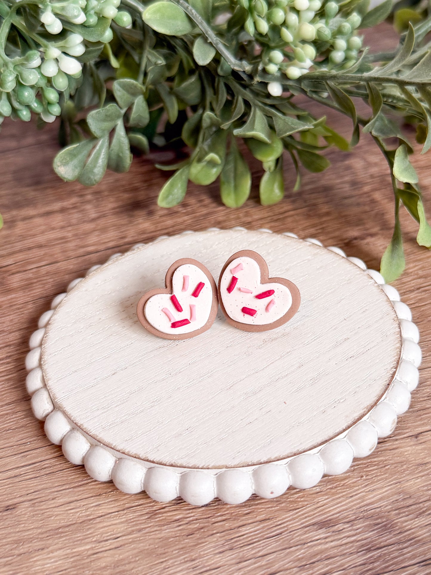 Valentine Sprinkle Cookie Studs