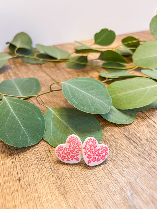 Floral Heart Studs