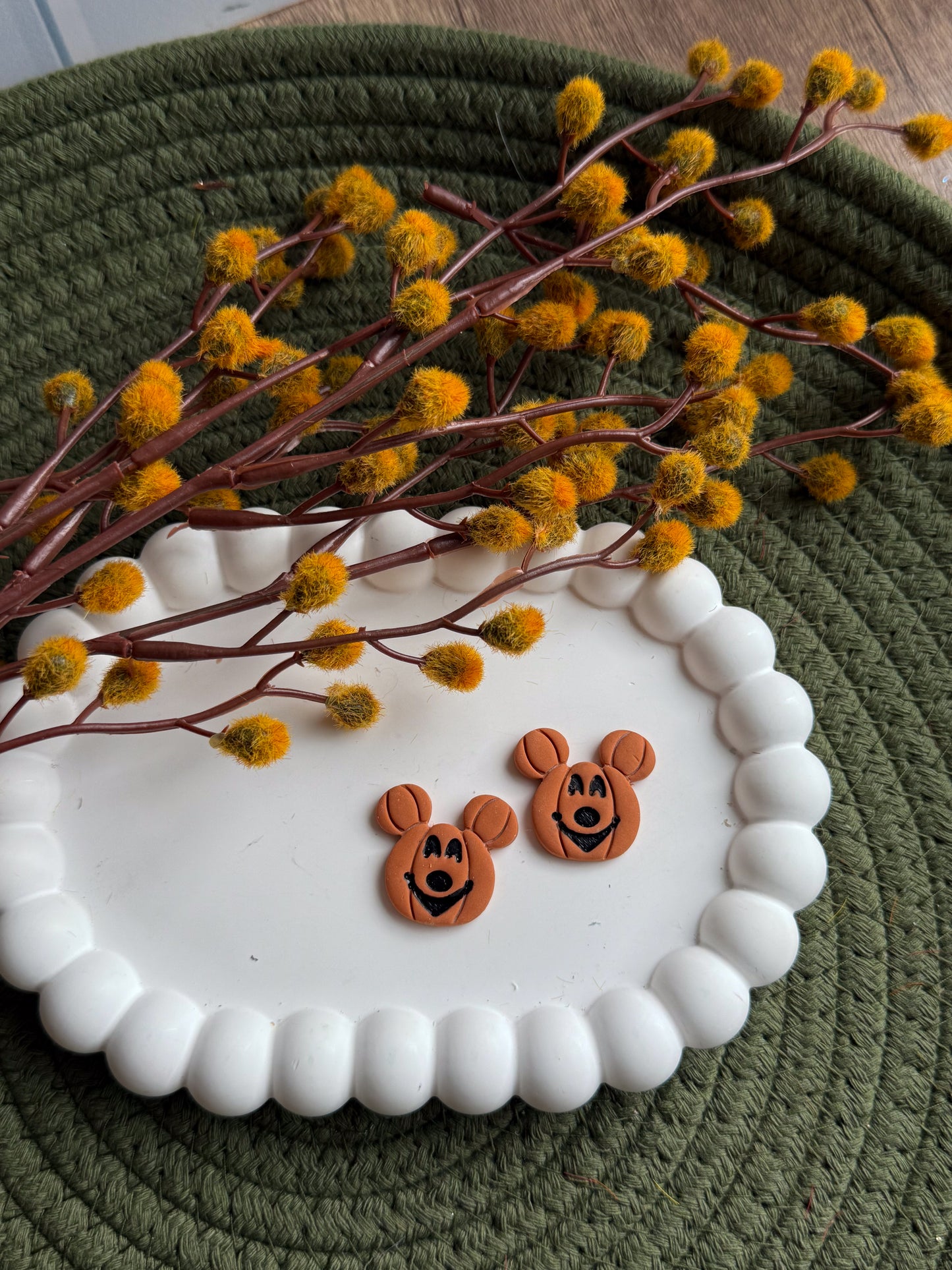 Jack-O-Lantern Mouse Ear Studs  - Multiple Styles